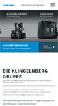 Mobile Screenshot of klingelnberg.de