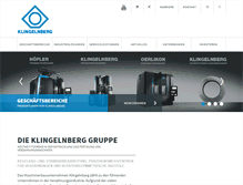 Tablet Screenshot of klingelnberg.de